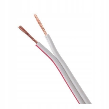 

Przewód/kabel do taśm Led 2-żyłowy 2x1 biały 1m