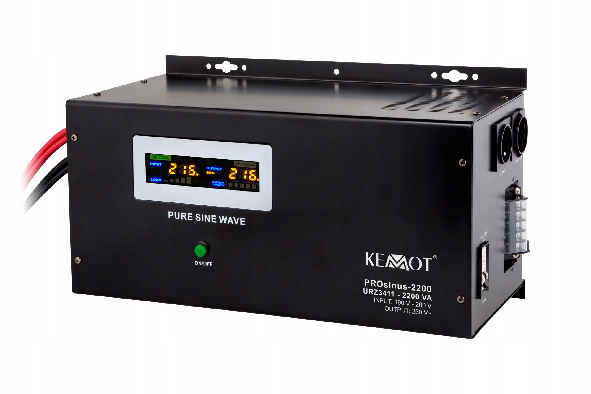 Безперебійний ДБЖ Kemot PROsinus 2200 12V / 230V спосіб встановлення підлогові функціональні підвісні