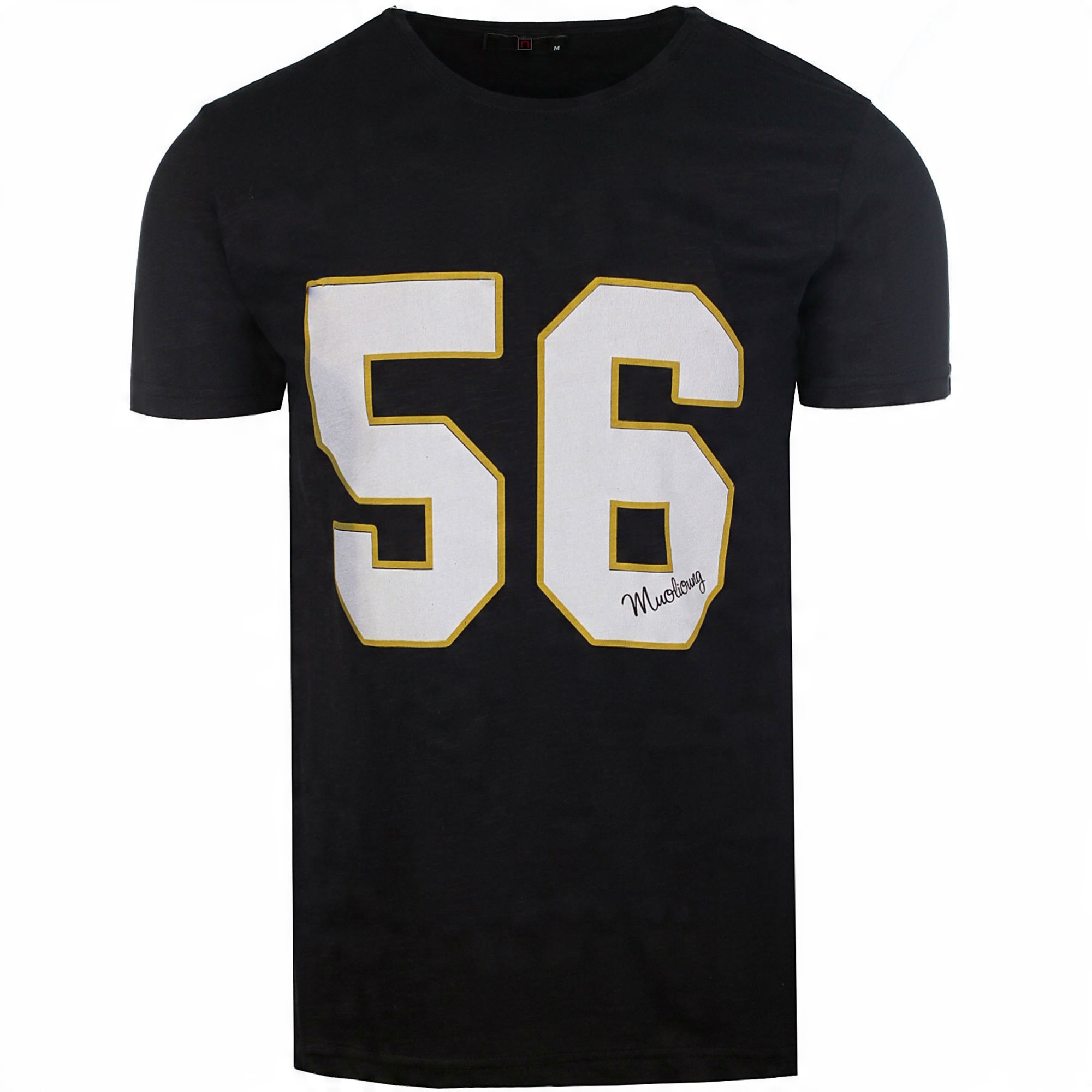 

T-shirt Męski Koszulka Z Numerem Czarna TS2014_XL