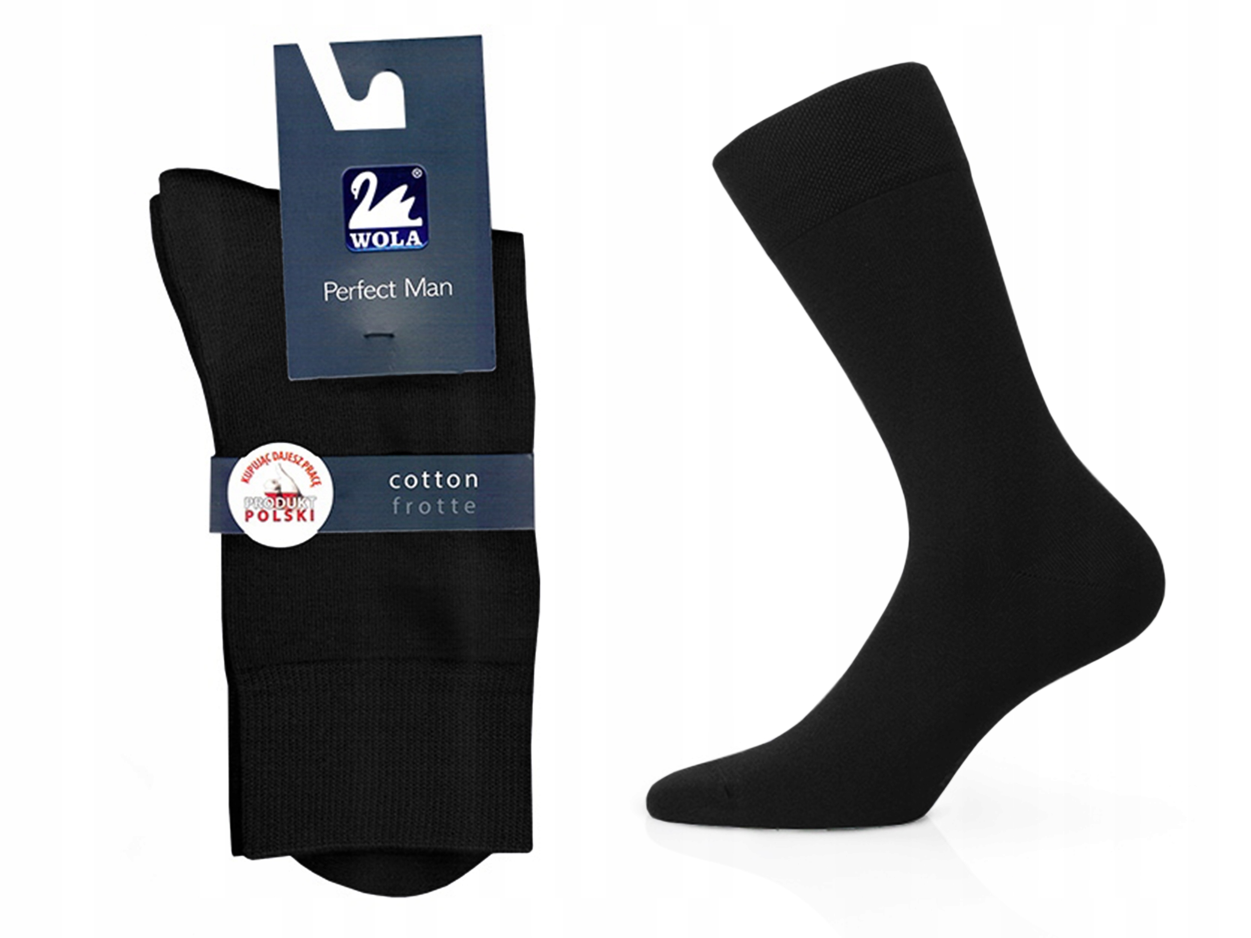 

Wola Frotte skarpetki bawełniane, black G95, 39-41