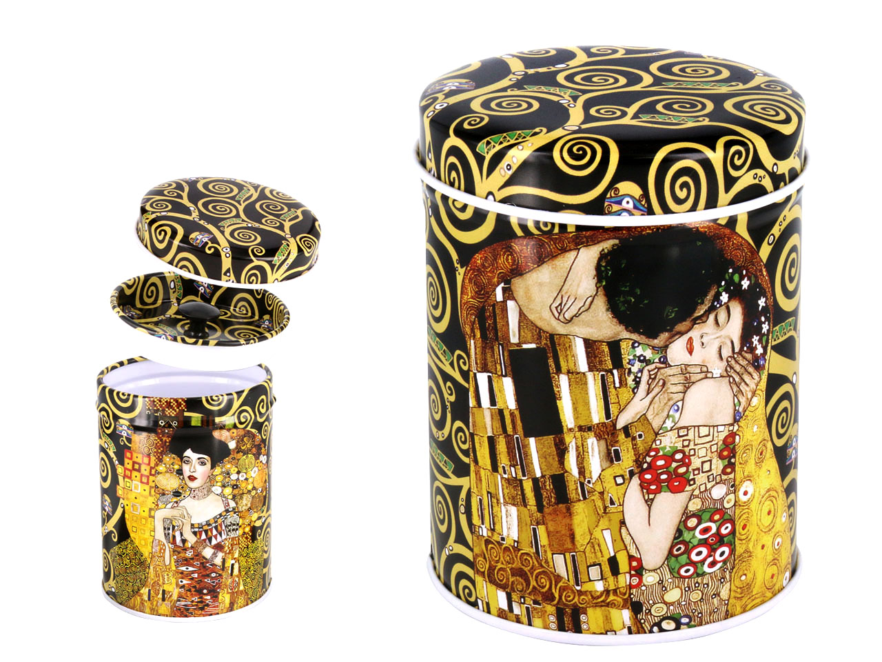 

Puszka na herbatę Carmani G. Klimt, Pocałunek