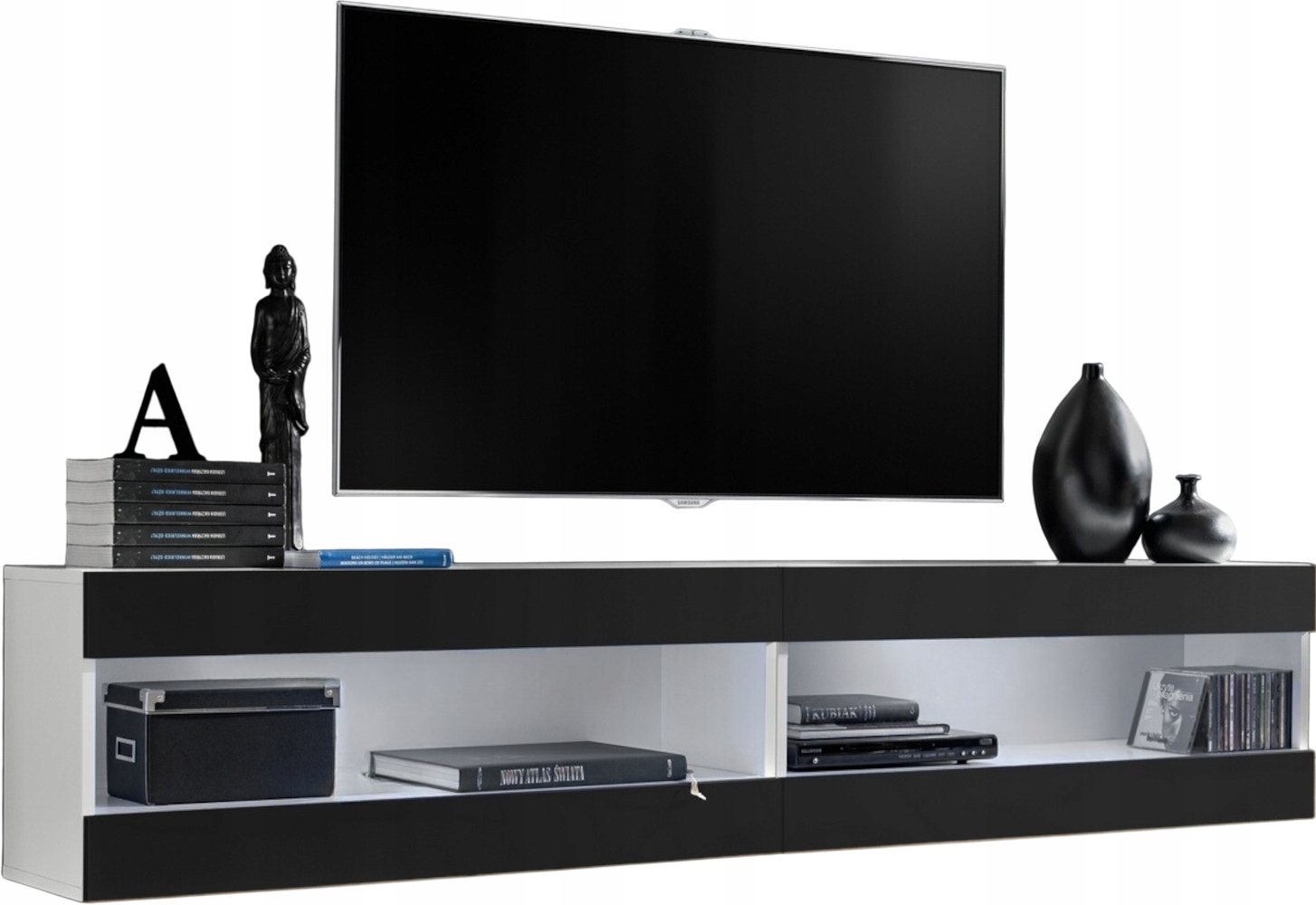 Sada nábytku Rtv Tivoli SET4 Biela/Čierna