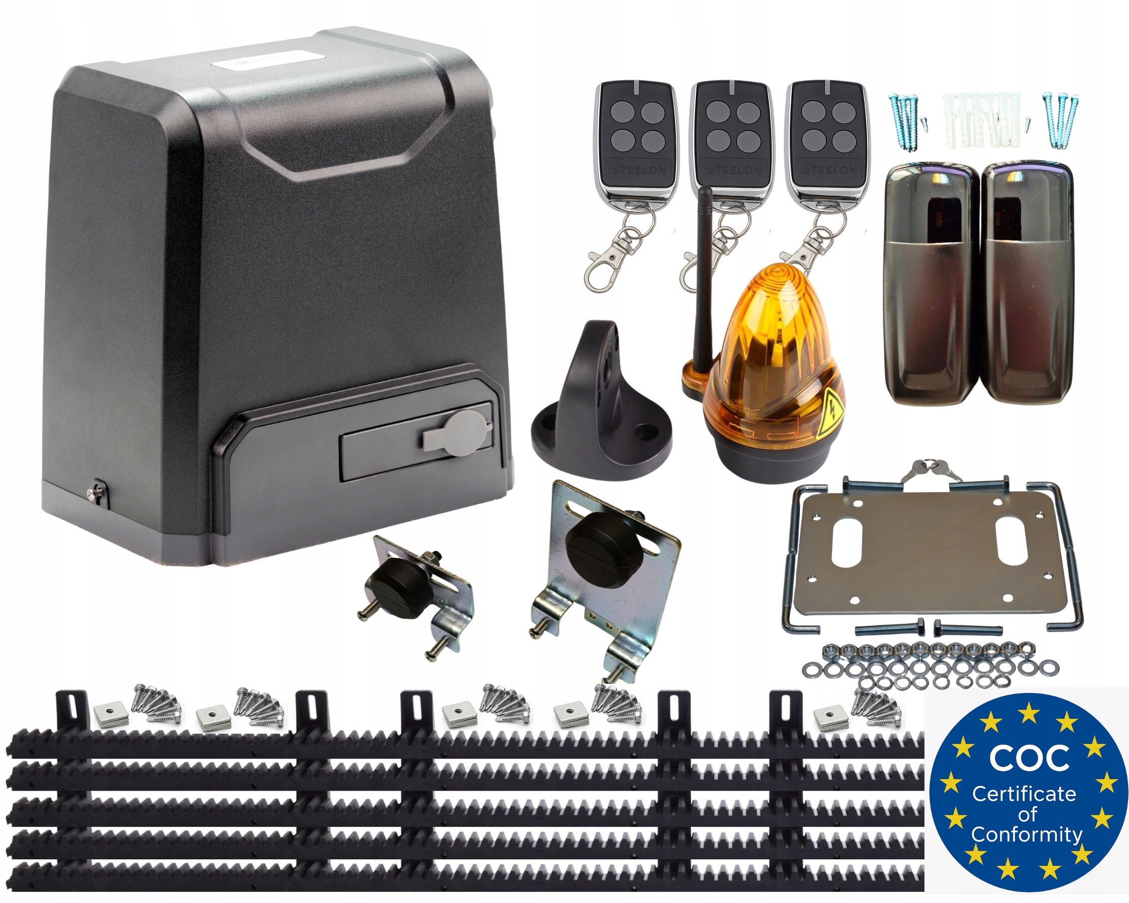 Pohon Pro Posuvné Brány Steelon 1500 Kg, Sada Automatického Pohonu