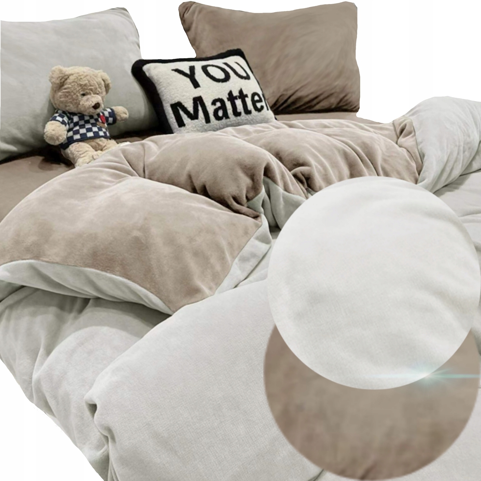 Sada Povlečení 160x200 Nové Vzory Plyš Mikrovlákno Medvídek