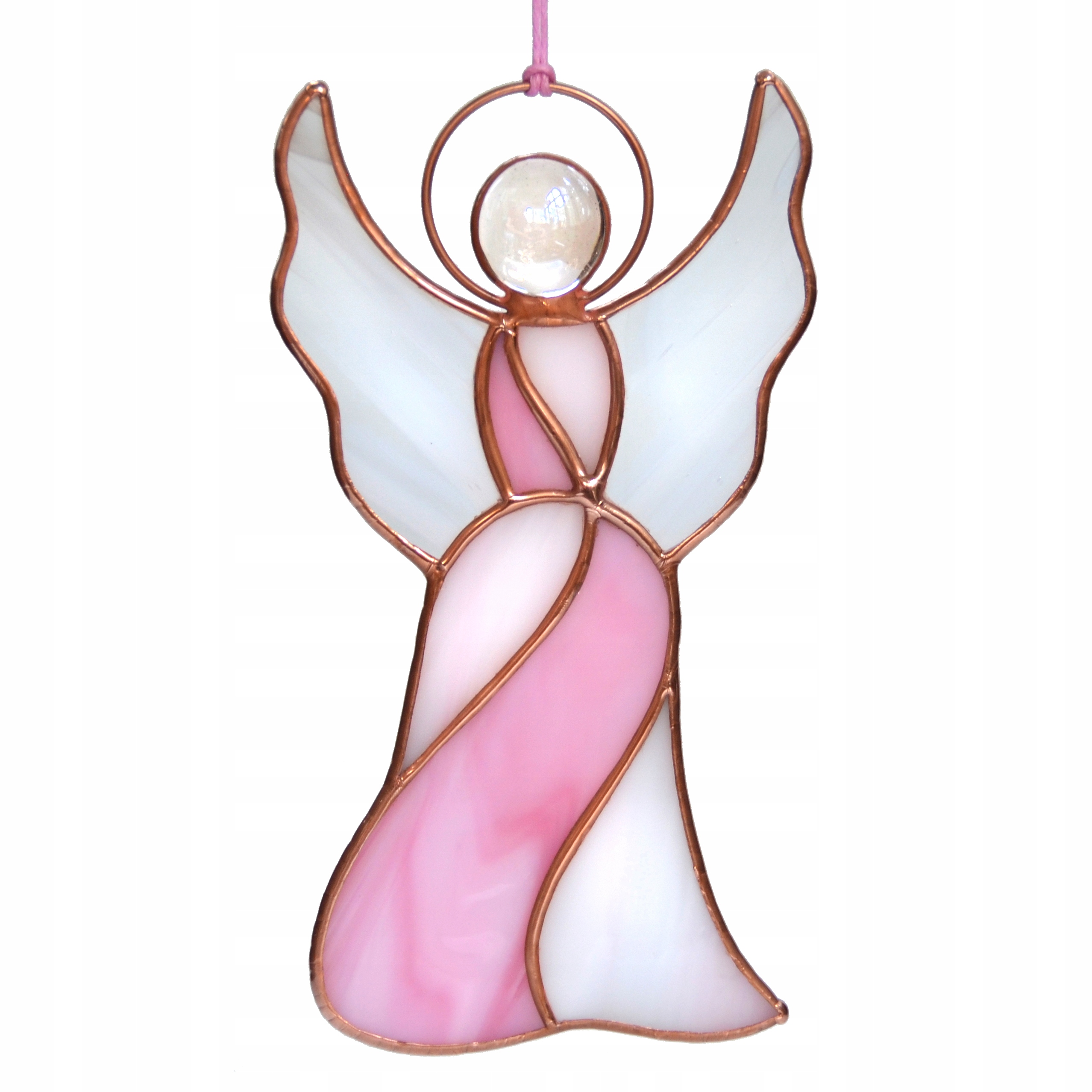 Anděl přívěsek vitráže Dekorace na okno