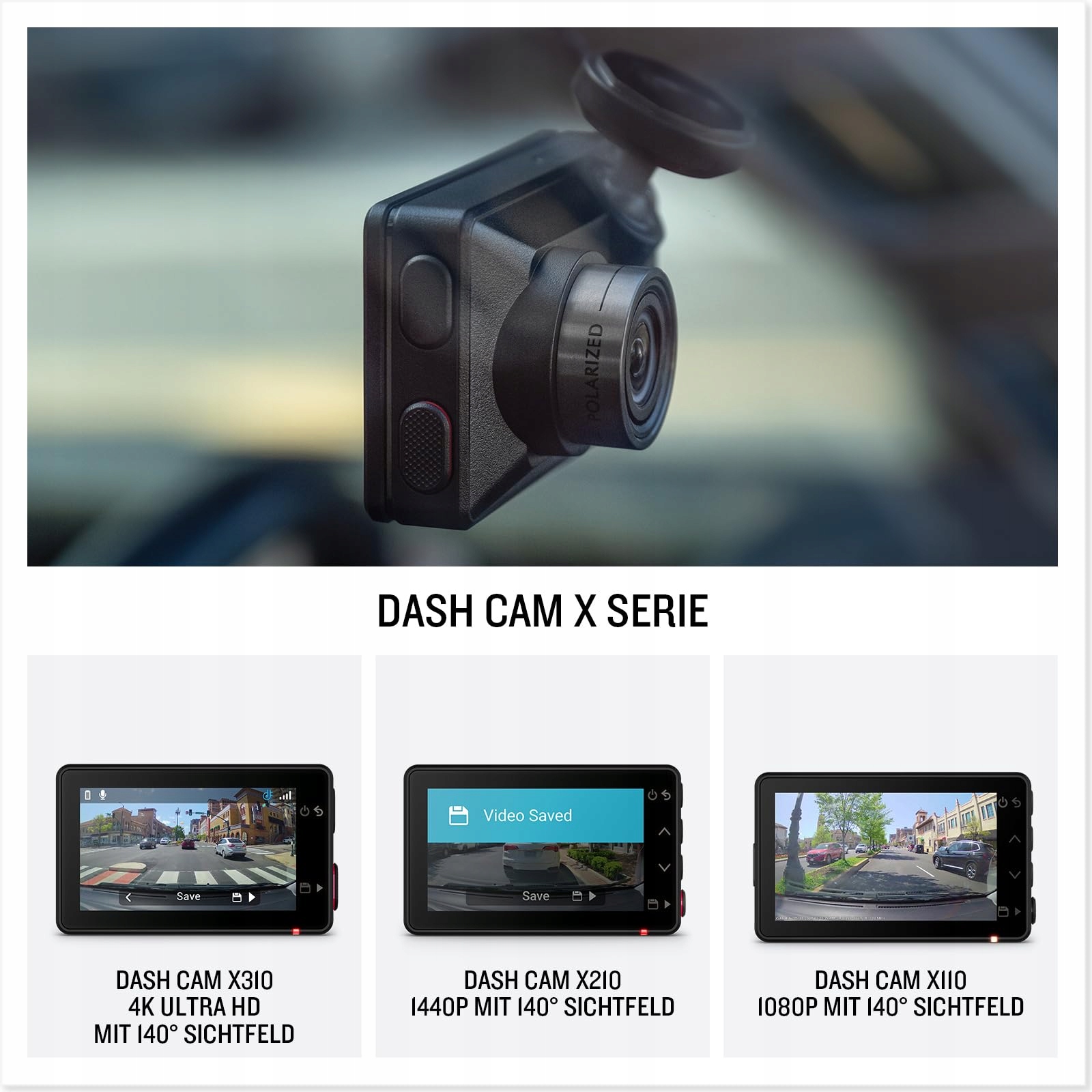 GARMIN Kamera Samochodowa 4K 140° Ekran 24 LCD Filtr Polaryzacyjny — miniatura 2