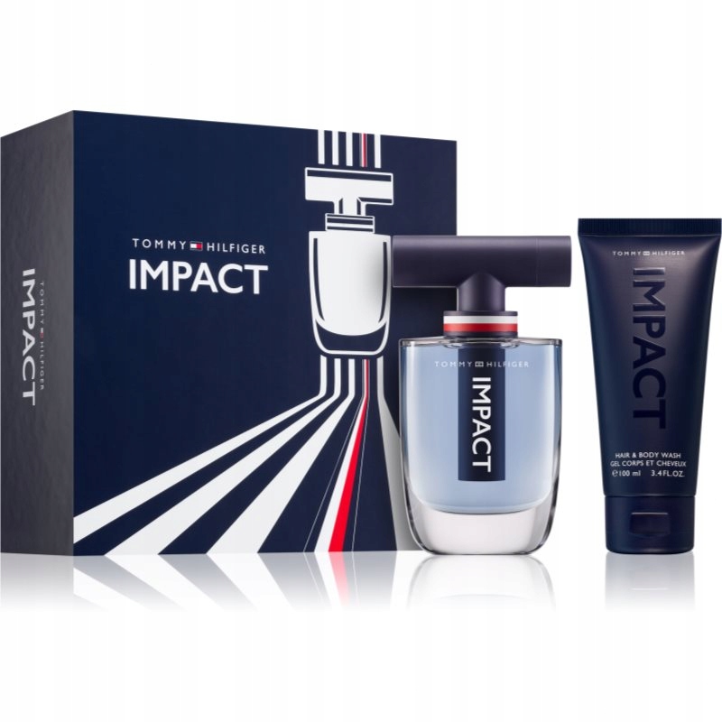 Zestaw Tommy Hilfiger Impact Woda toaletowa 100ml edt 4ml żel pod prysz