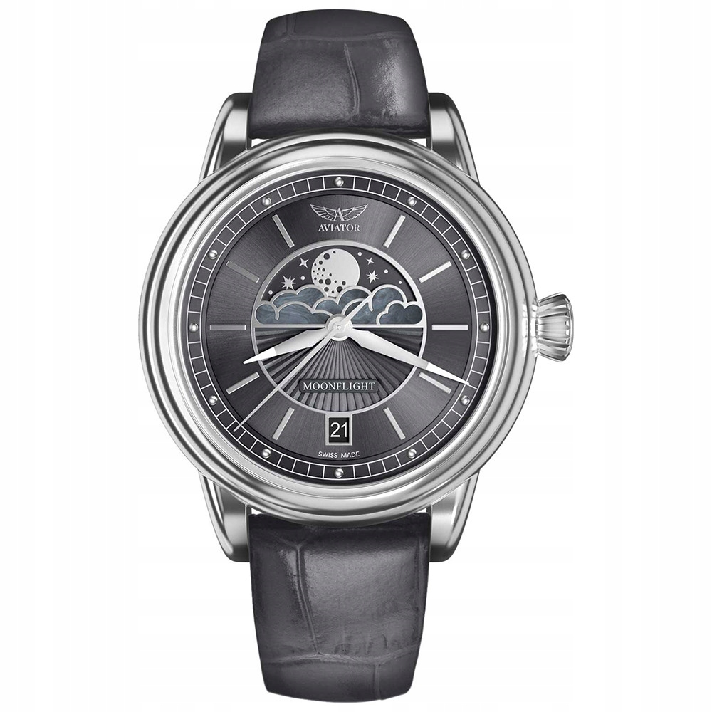 Dámské hodinky Aviator V.1.33.0.254.4 šedé