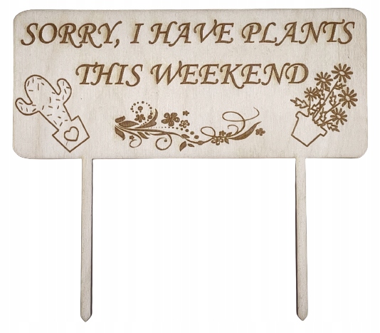 

Etykieta do roślin Tabliczka grawer Śmieszne Humor