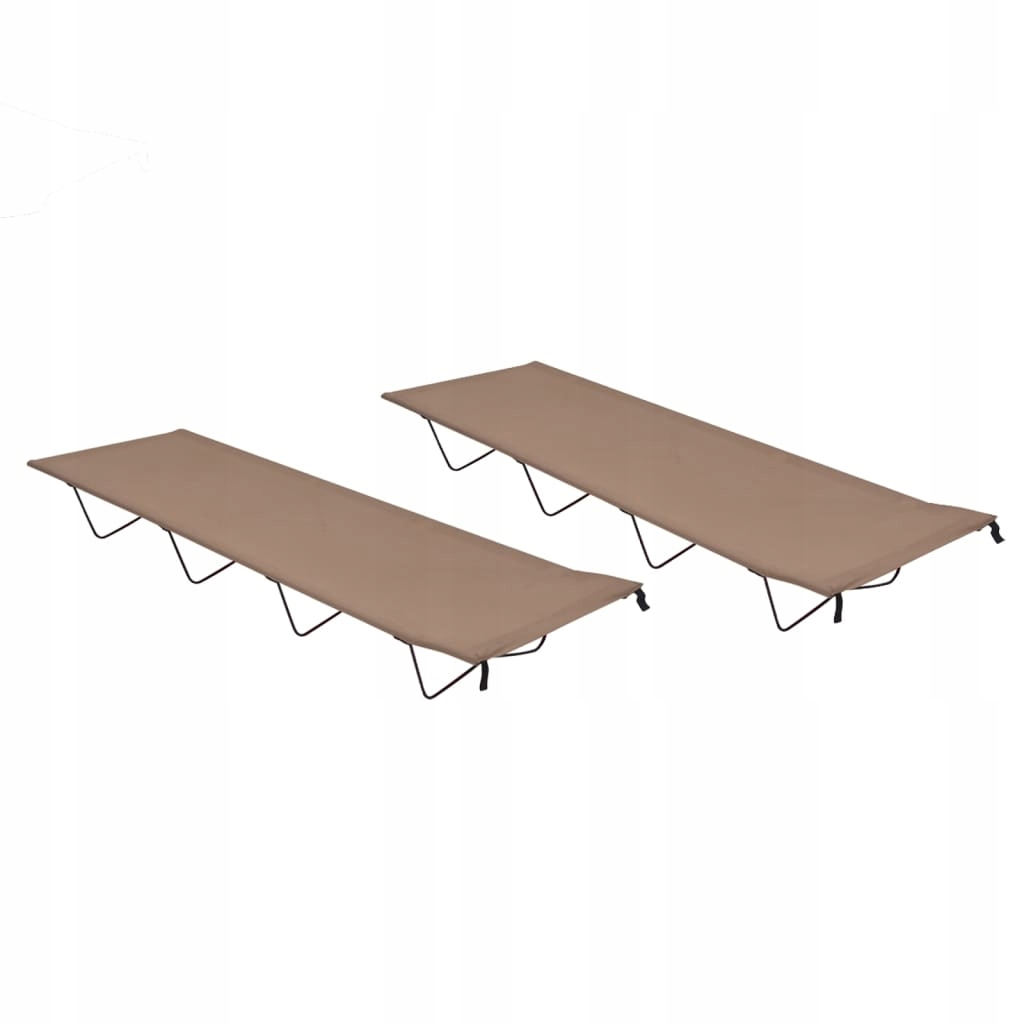 2 x polní postel 180 cm x 60 cm taupe