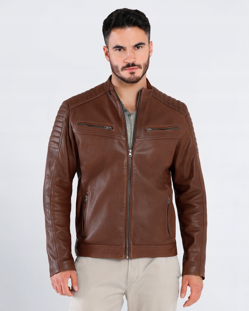 Pánská Kožená Koňaková Bunda Messi S Tomskór