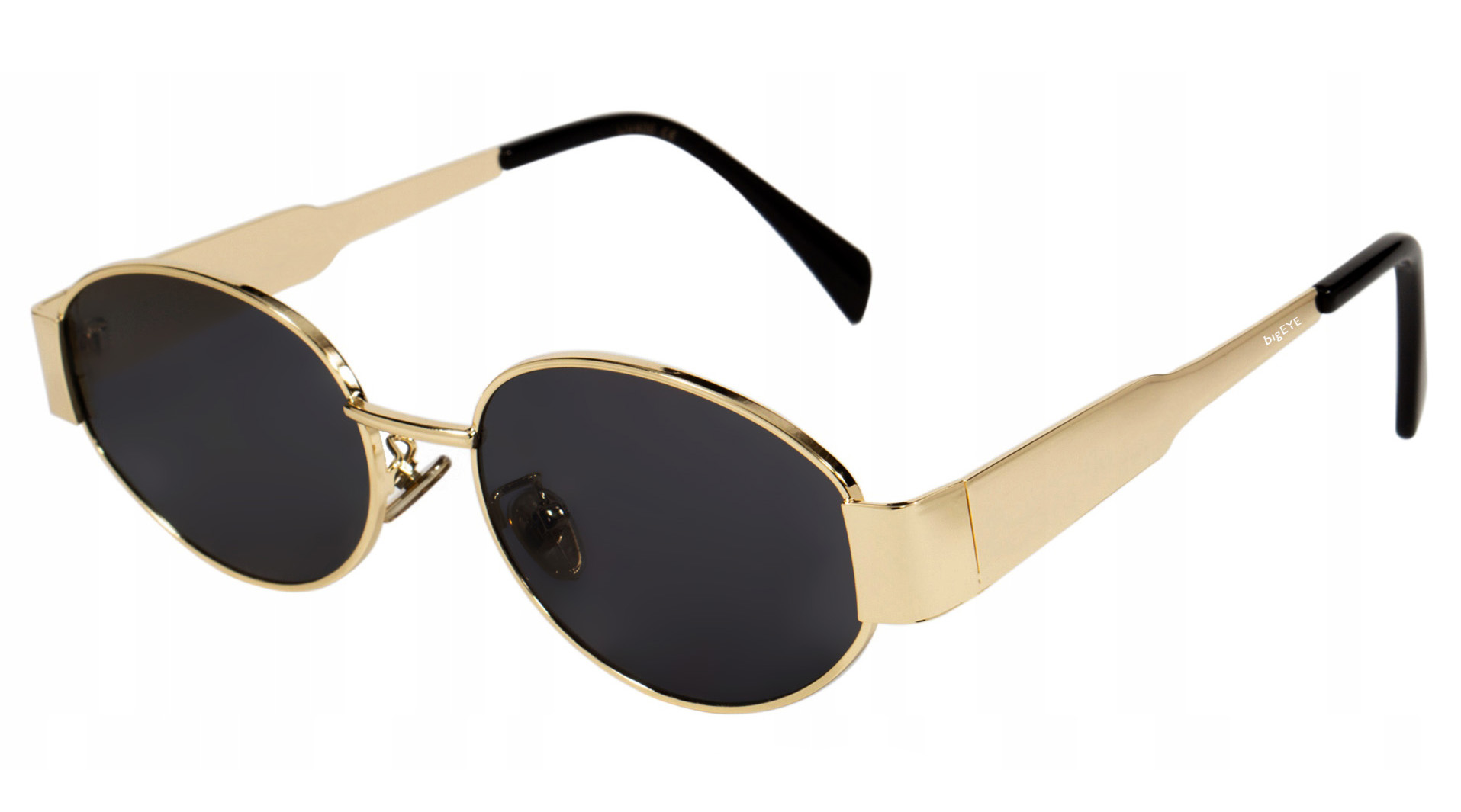 bigEYE OKULARY POLARYZACYJNE PREMIUM DAMSKIE MODNE OWALNE METALOWE ZESTAW Marka inna