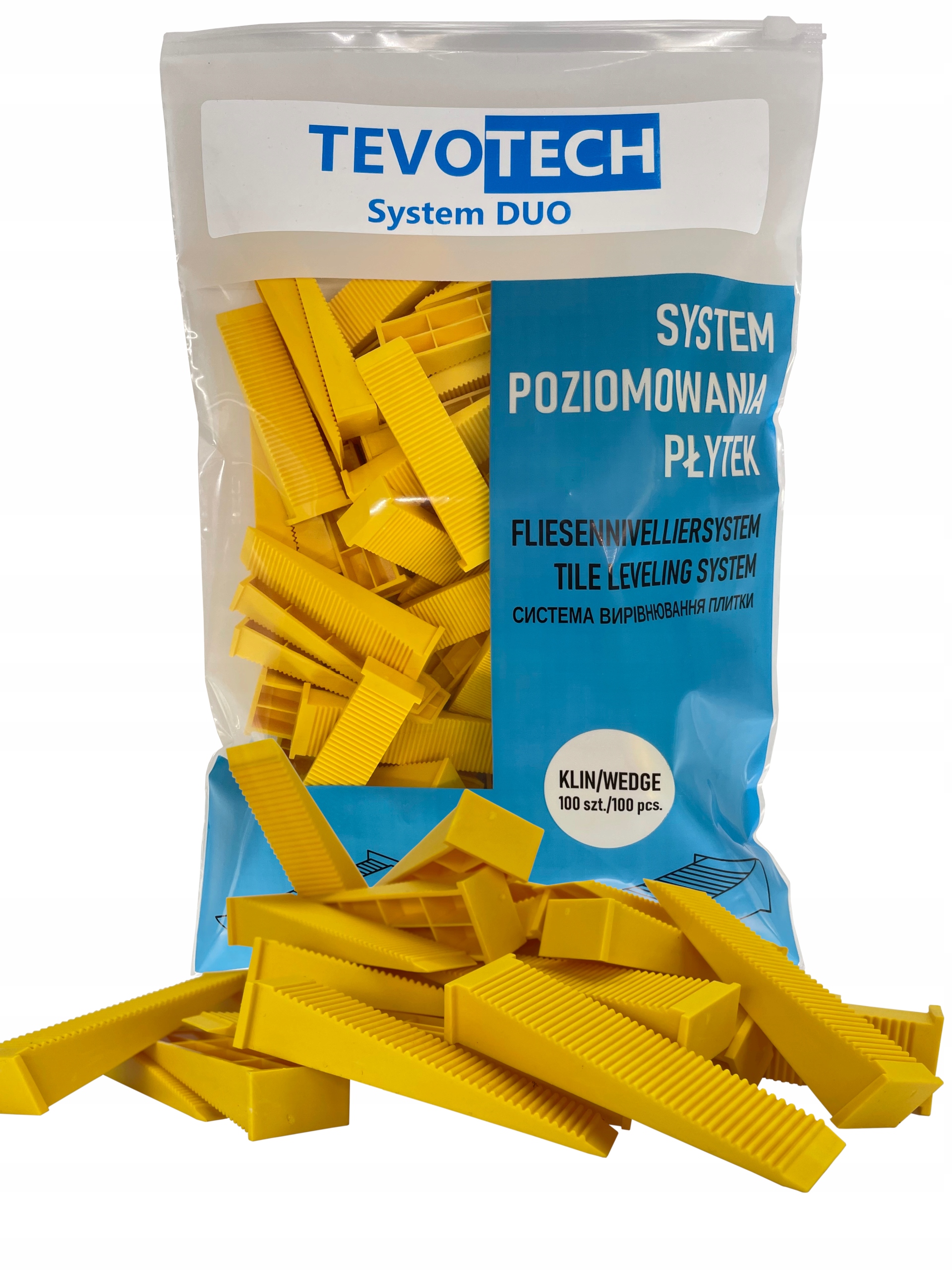 

System Poziomowania Płytek Duo Tevotech Klin x100