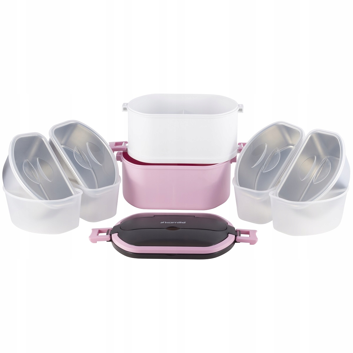 

KM2139 Pojemnik Obiadowy Lunchbox 4 Pojemniki Róż