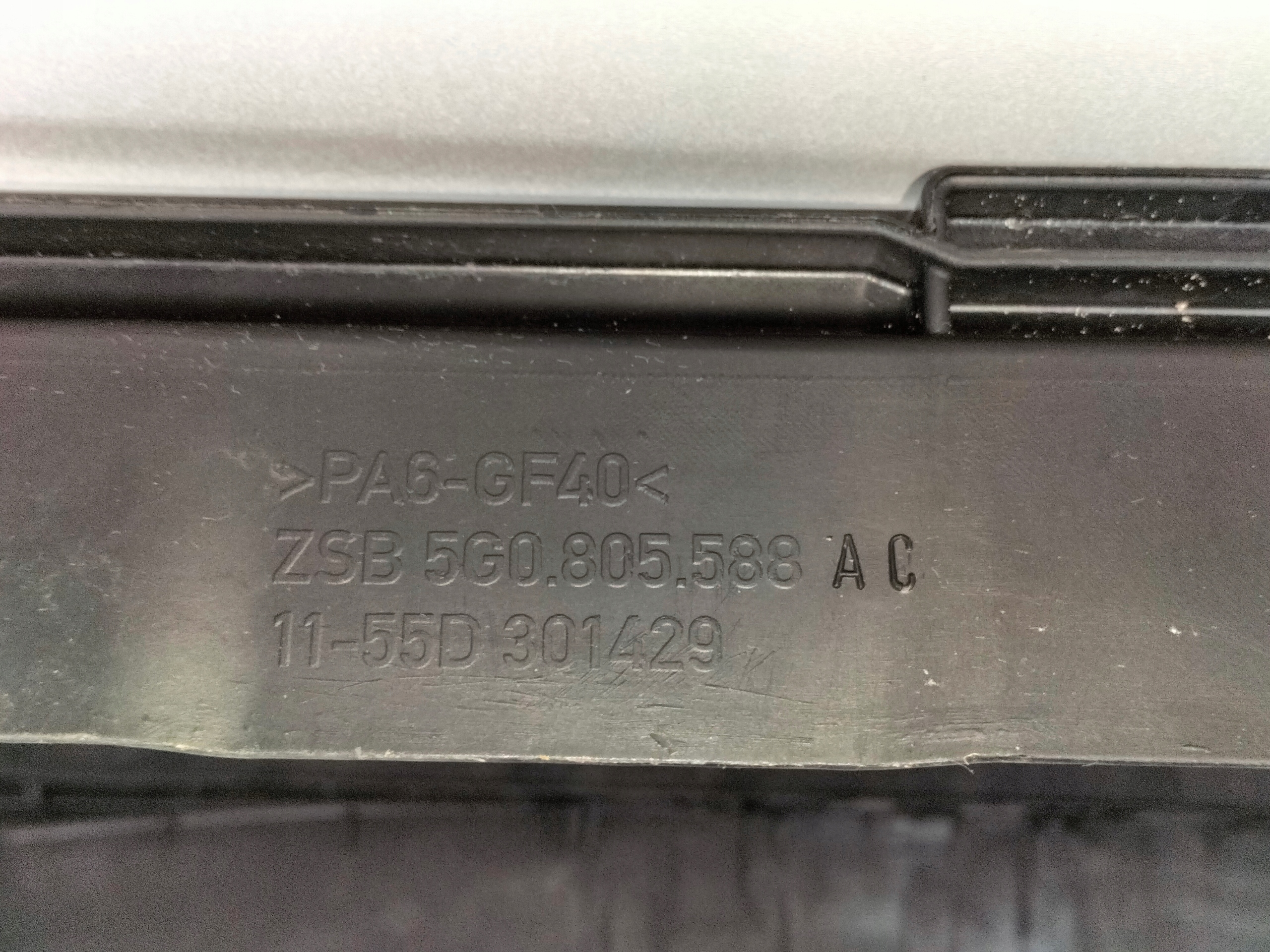 support panel for radiators pillar front VW GOLF 7 VII 12