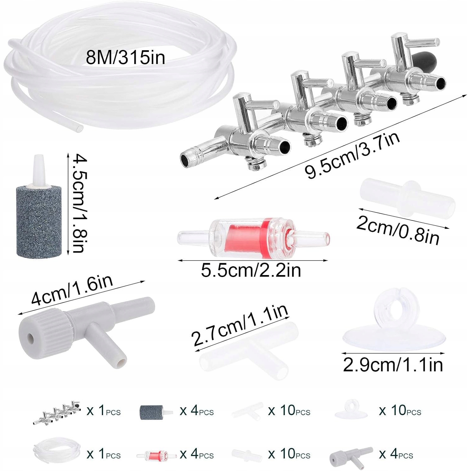 Levně Univerzální Impulsní napájecí zdroj 12-24V 3A 72W 14 zástrčkami pro akvarijní čerpadlo