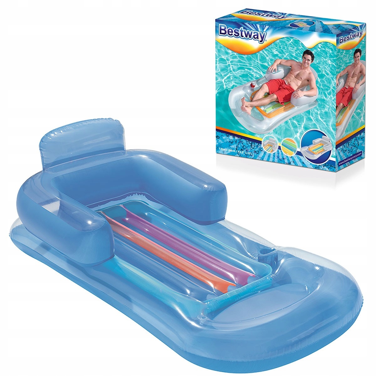 

Bestway 43028 Materac Z Oparciem Fotel Do Wody