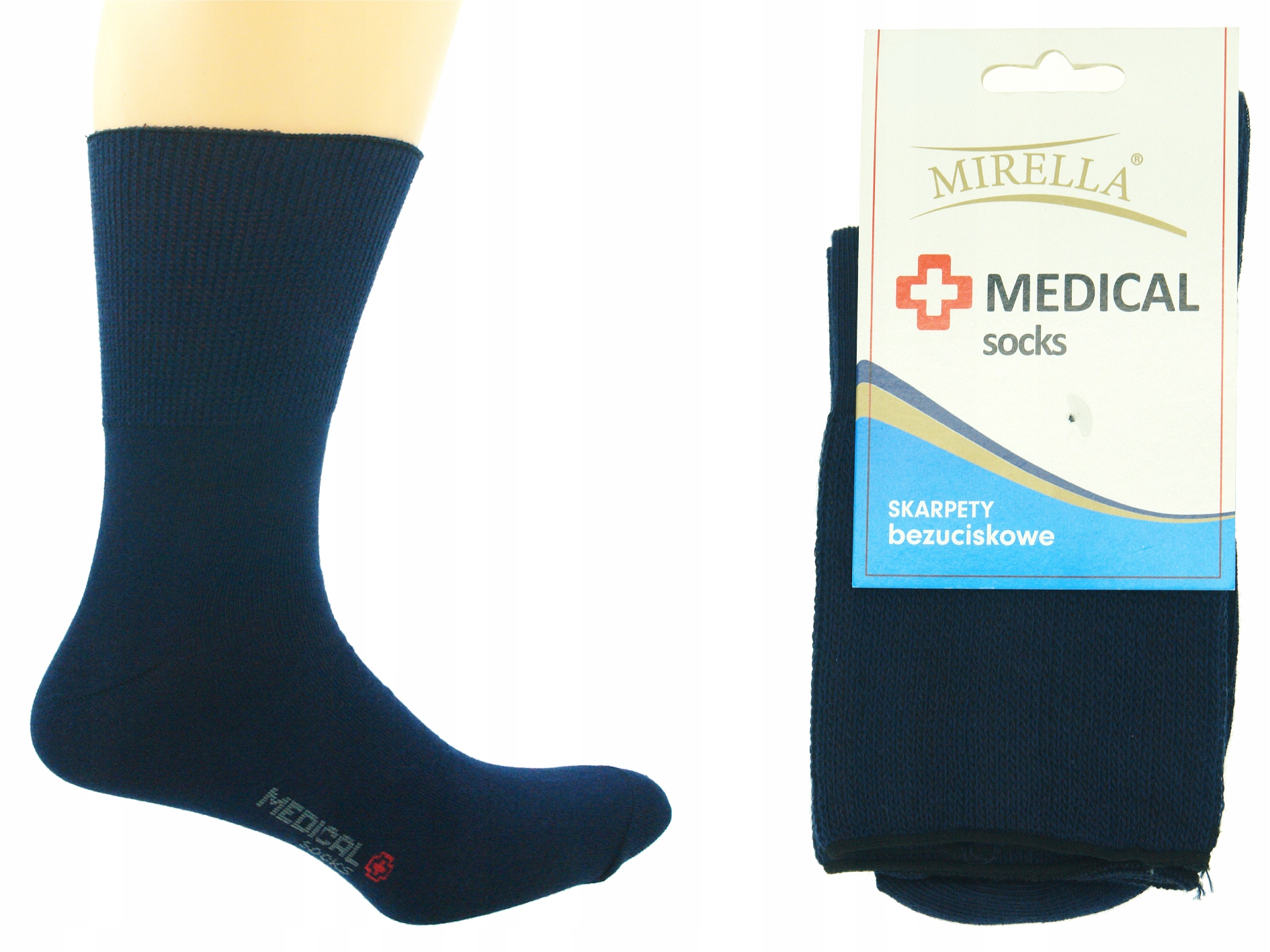 

Skarpety męskie bezuciskowe Medical 41-43 c.jeans