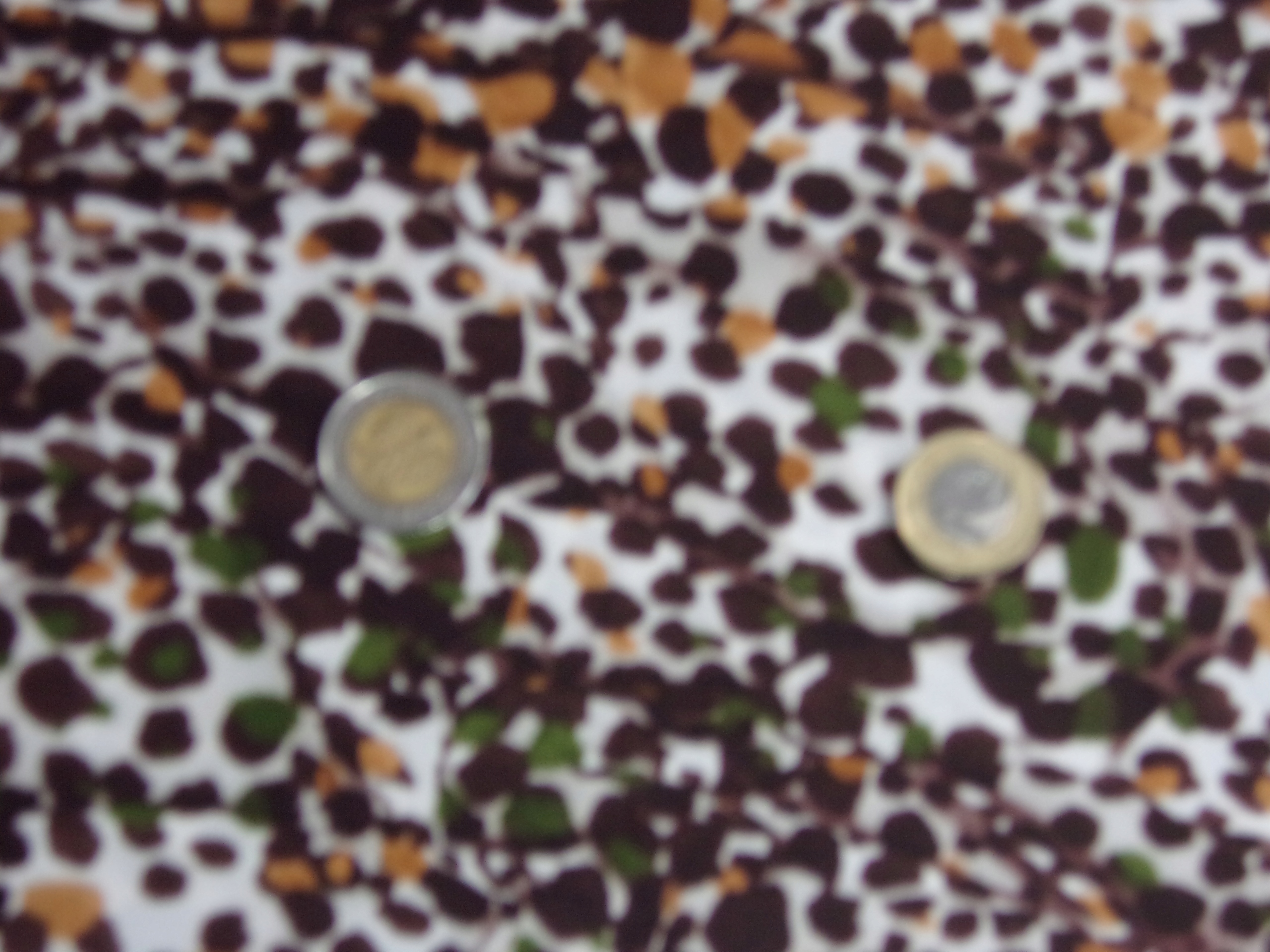 italský hedvábný satén s barevným vzorem