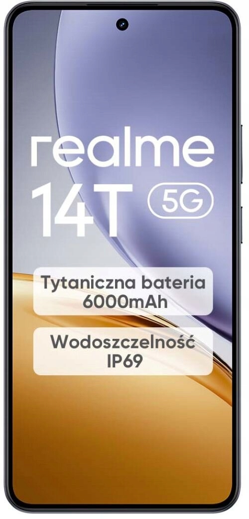 Smartfón realme 14T 5G 8/256GB Dual Sim Nfc Amoled čierny Obsidian čierny