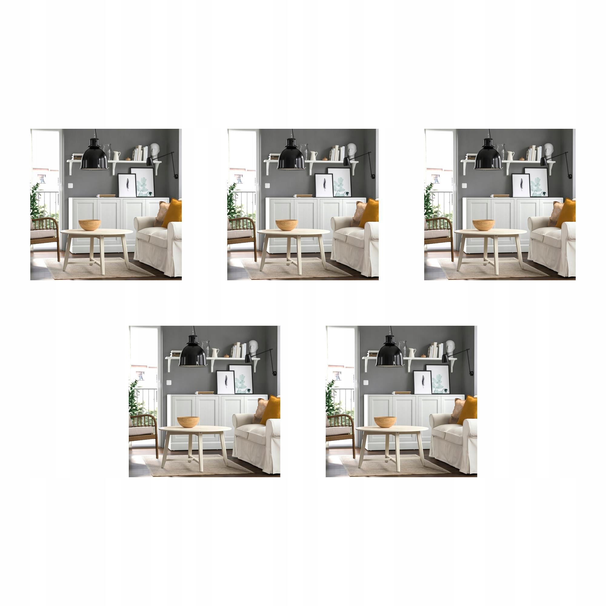 5 ks Koberec tkaný na plocho, přírodní, černý, 120 x 180 cm Starreklinte