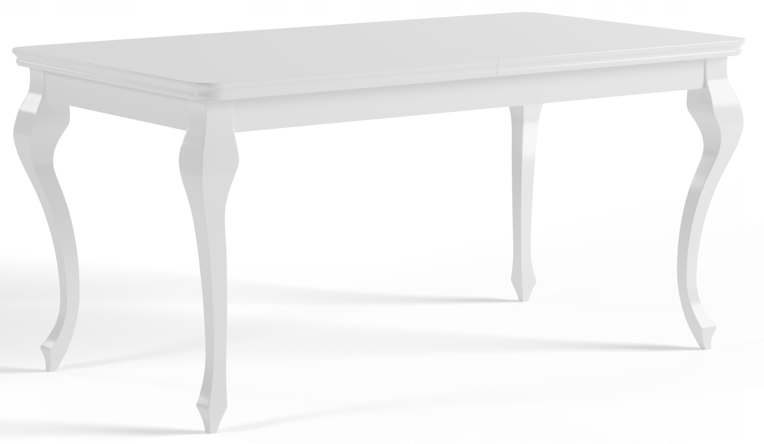 Stół 170/250 LUDWIK GLAMOUR BIAŁY POŁYSK DO SALONU