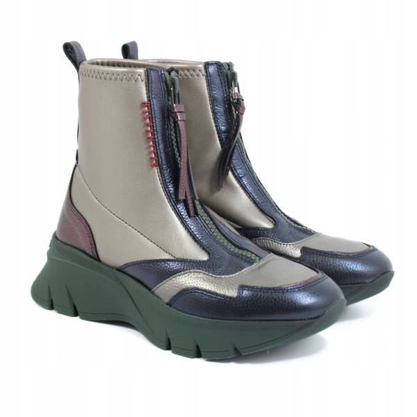 Šedé kotníkové boty s vysokým svrškem Hispanitas CHI243628 r37