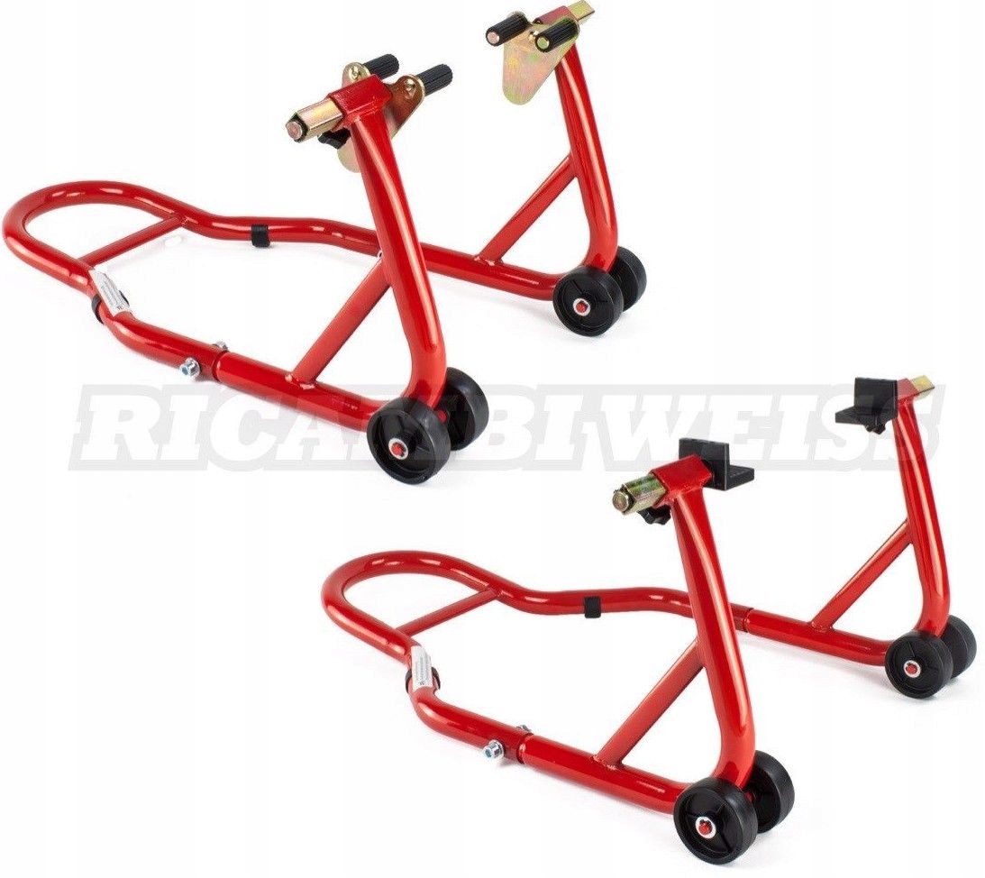 PODNOŚNIKI STOJAKI MOTOCYKLOWE PRZÓD I TYŁ WAHACZ