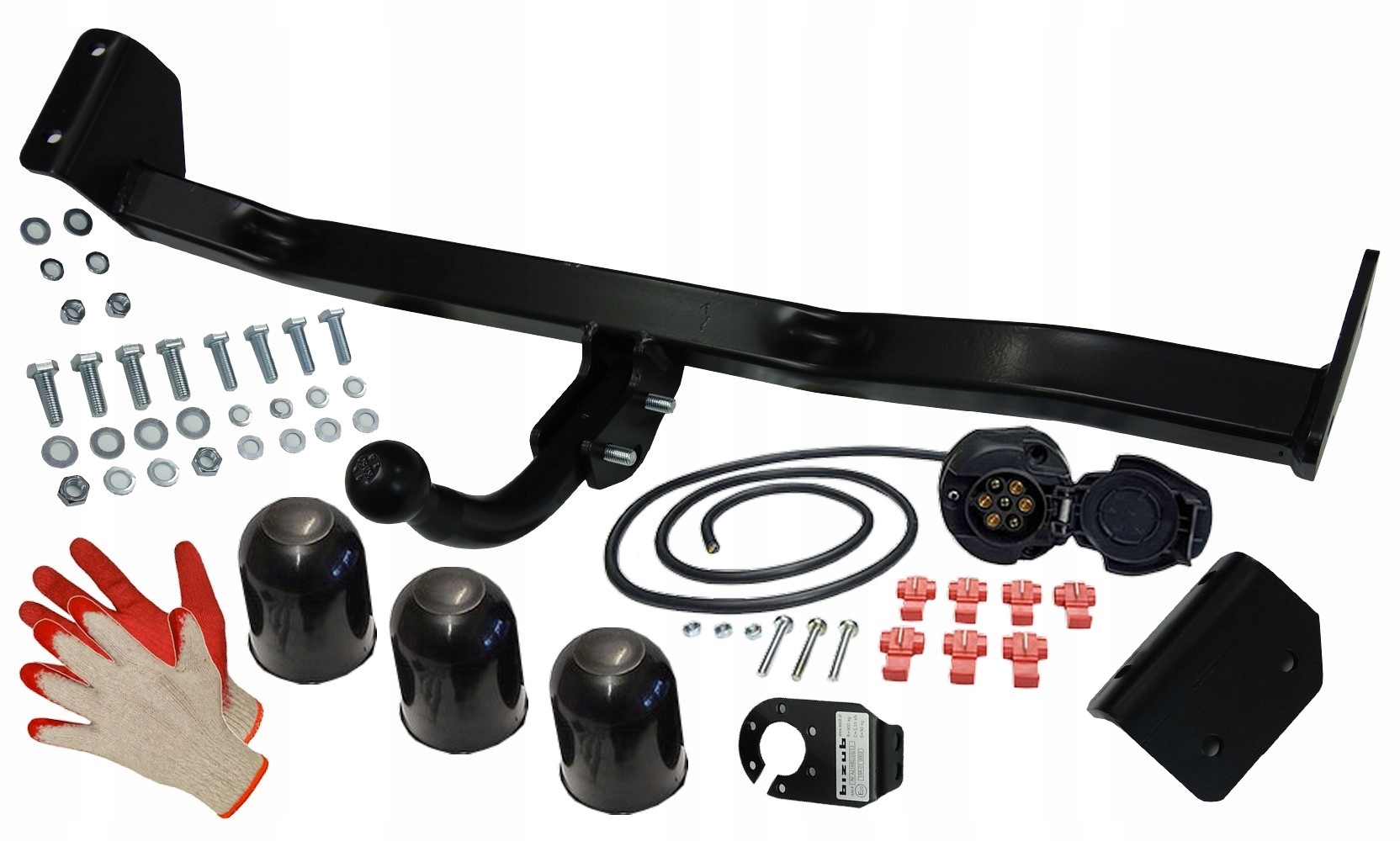 KOMPLETNY HAK HOLOWNICZY+WIĄZKA +OSŁONKIU TOYOTA YARIS 1 I P1 1999-2005 Rodzaj kuli Odkręcana