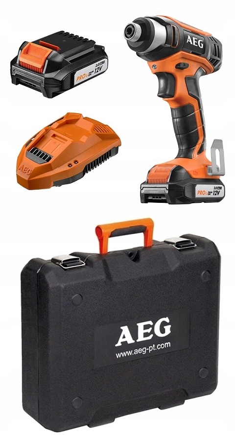 

Aeg Wkrętarka Udar 130Nm 2x2.0Ah BSS12G3LI-202C