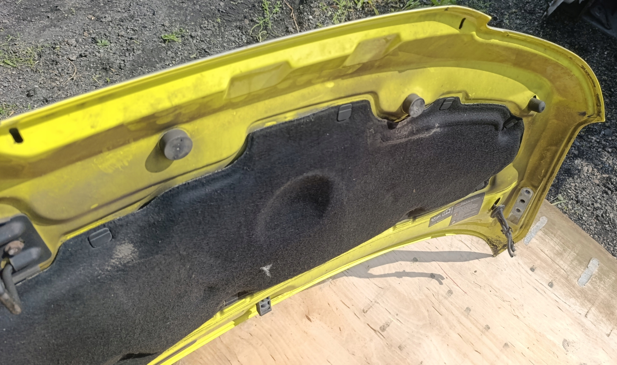 VW T5 Capot srebrna