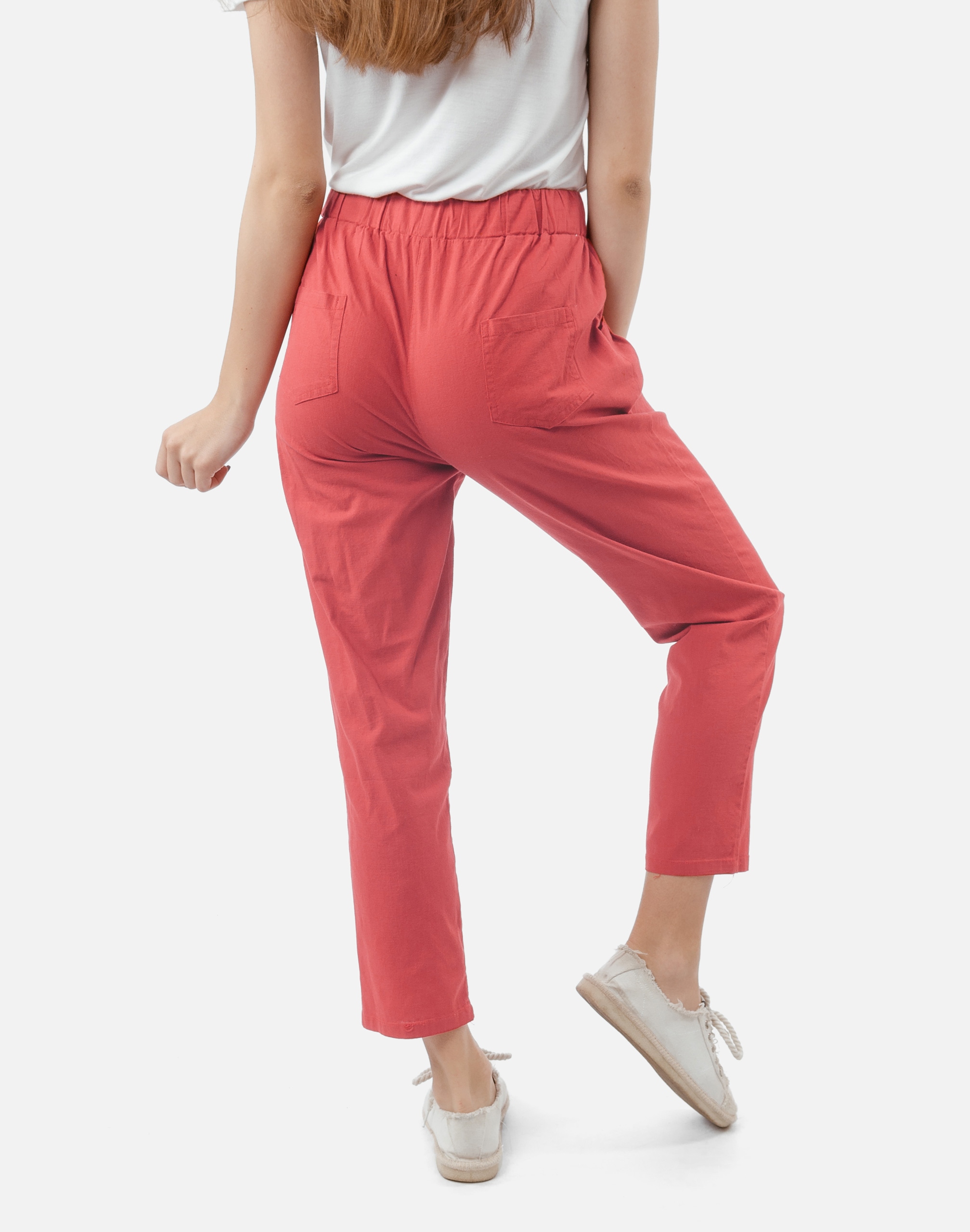 Cienkie Spodnie Damskie Bawełniane 199-14 r L/XL Płeć kobieta