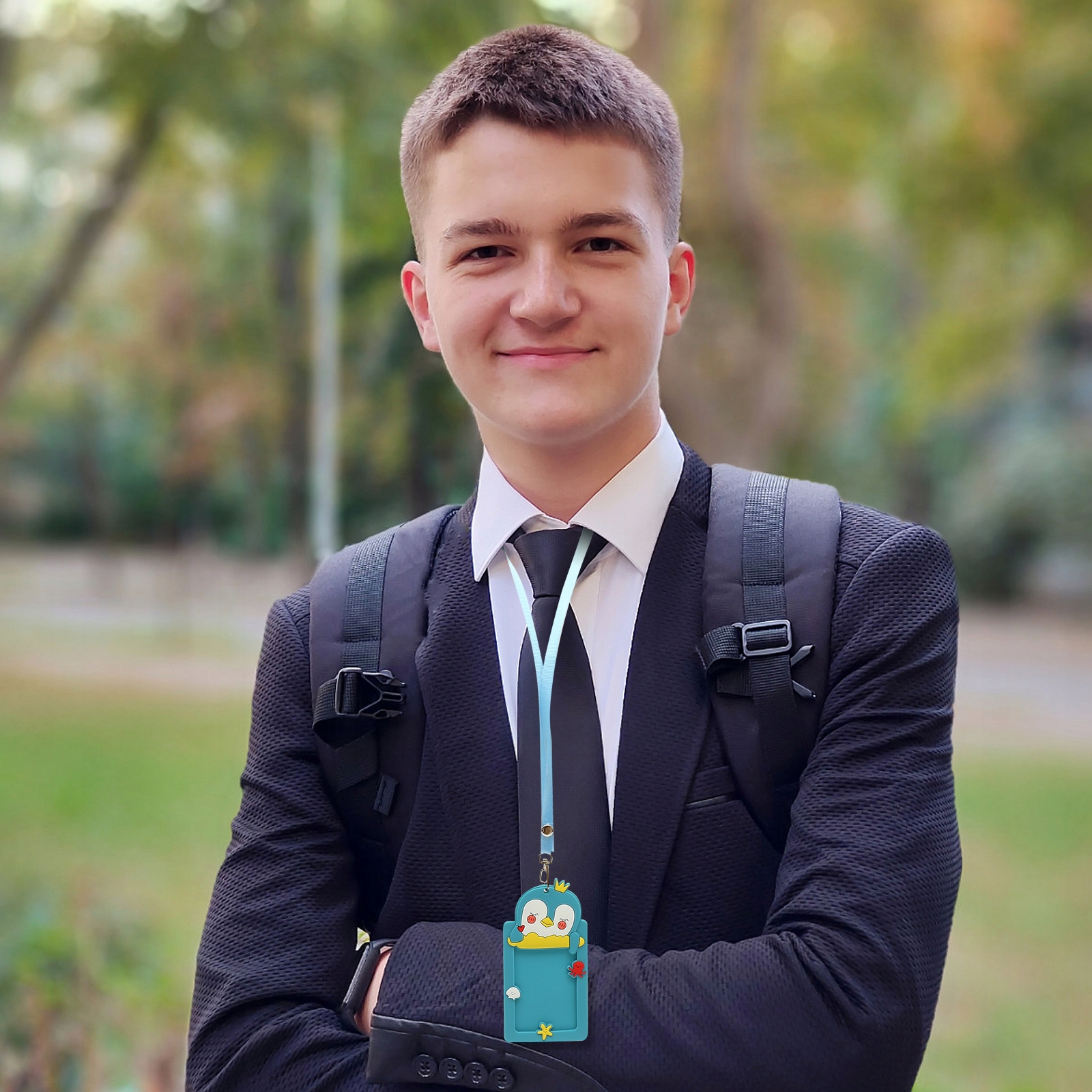 ETUI NA DOWÓD OSOBISTY ETUI NA SMYCZ ETUI NA LEGITYMACJĘ STUDENCKĄ 4SZT Marka bez marki