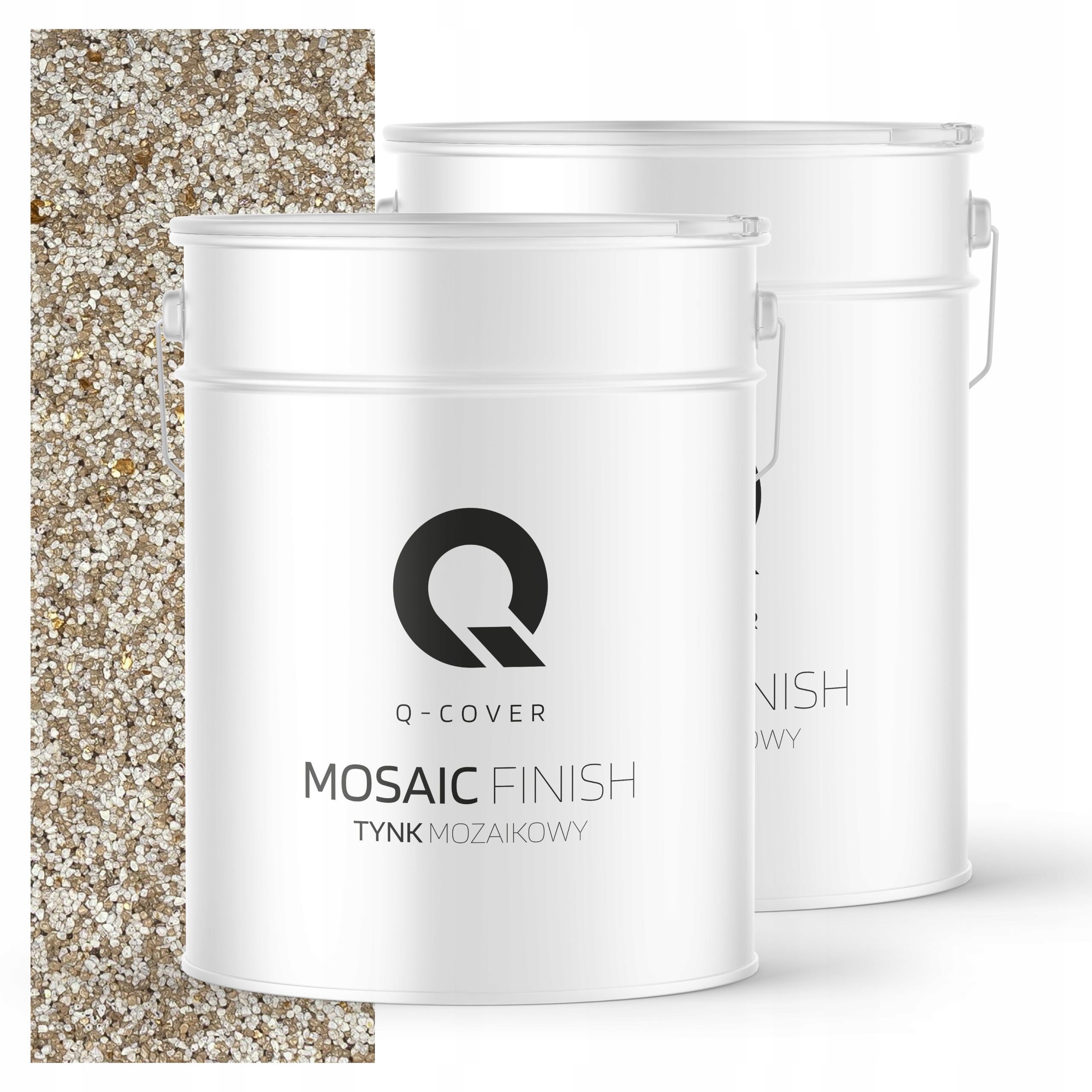 Mozaiková pryskyřičná omítka 12.5 kg vnitřní béžová se zlatou slídou M64 Ozdobná