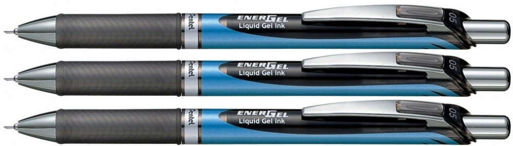 

Pióro kulkowe żel Pentel EnerGel BLN75A czarny x 3