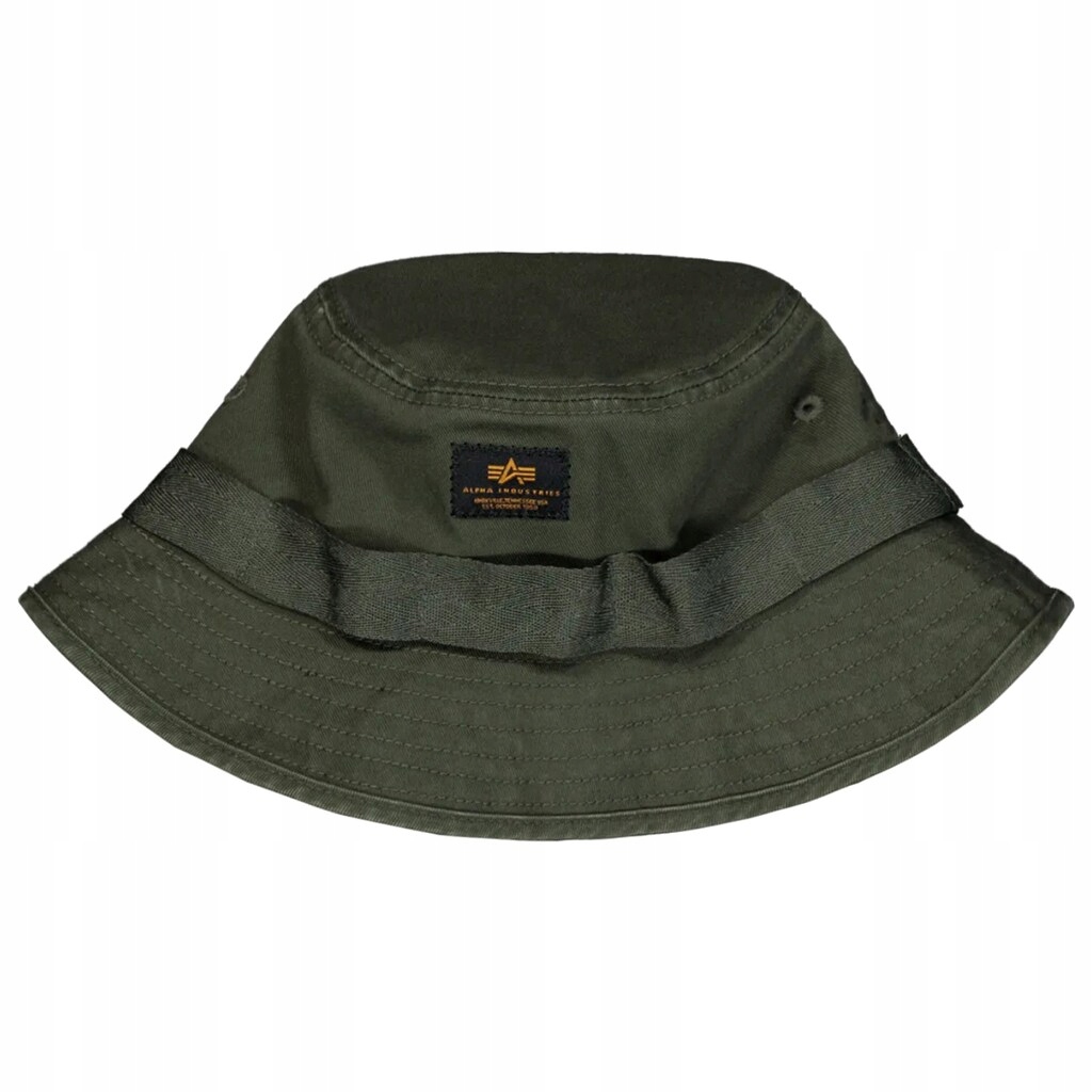 Vojenský klobouk Alpha Industries Washed Out Bucket Hat Dark Olive