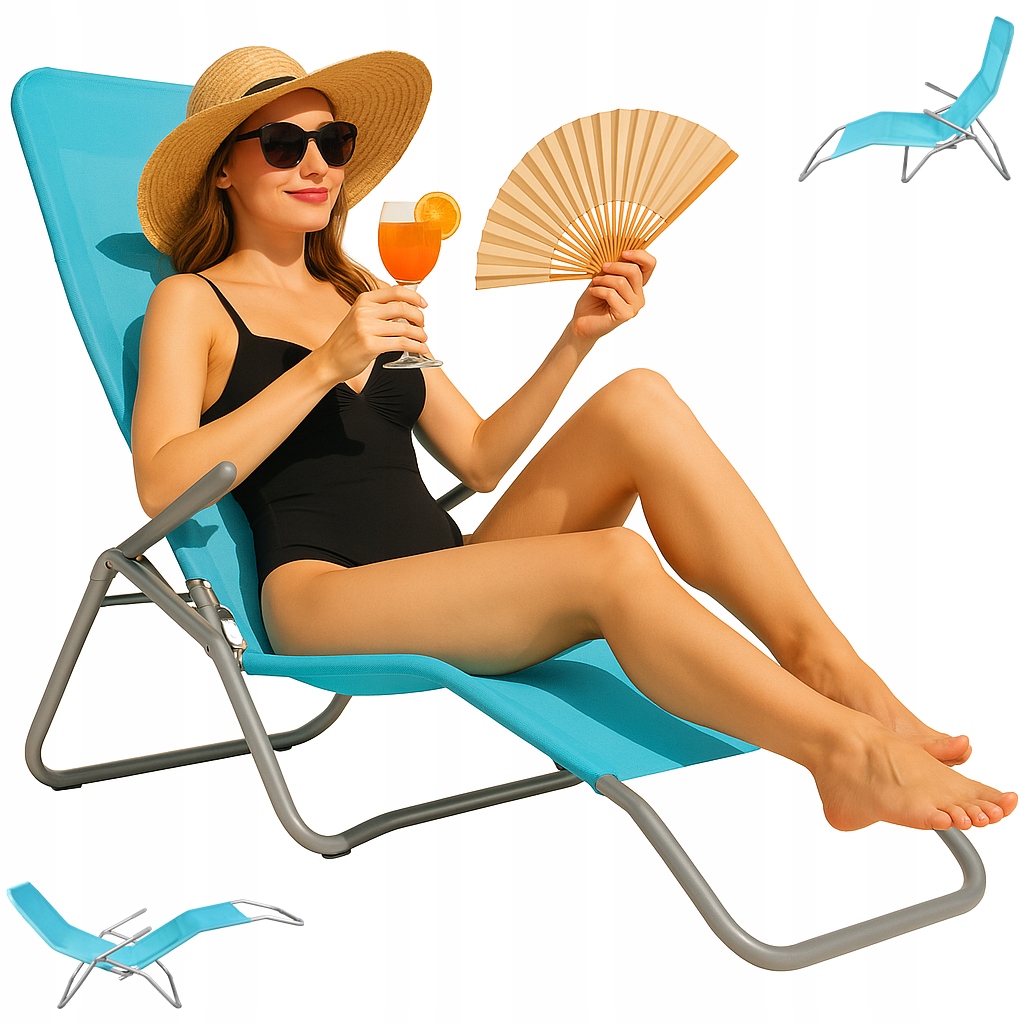 Leżak Ogrodowy na ogród Leżanka grawitacyjna Plażowa krzesło kemping Fotel