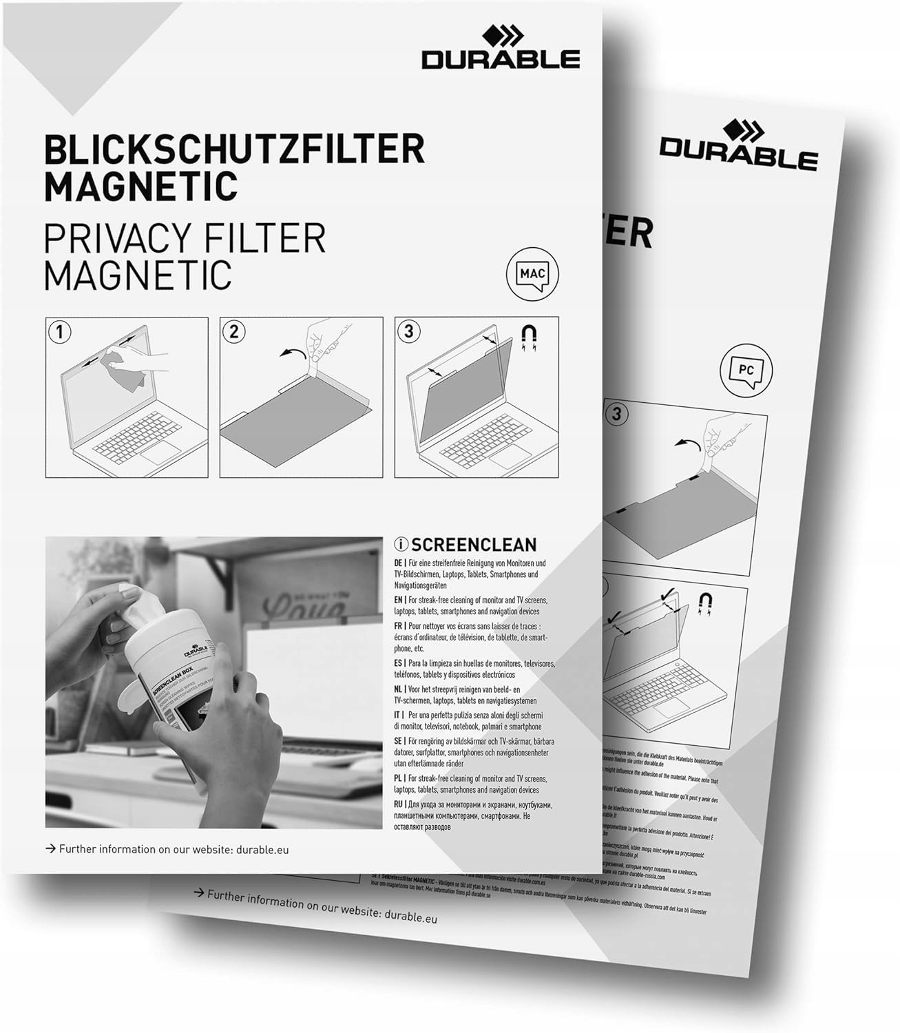 Durable filtr prywatyzuj?cy do MacBook Pro 16, mocowanie magnetyczne, Kod producenta Gbijibendiannaopingmulvjing92