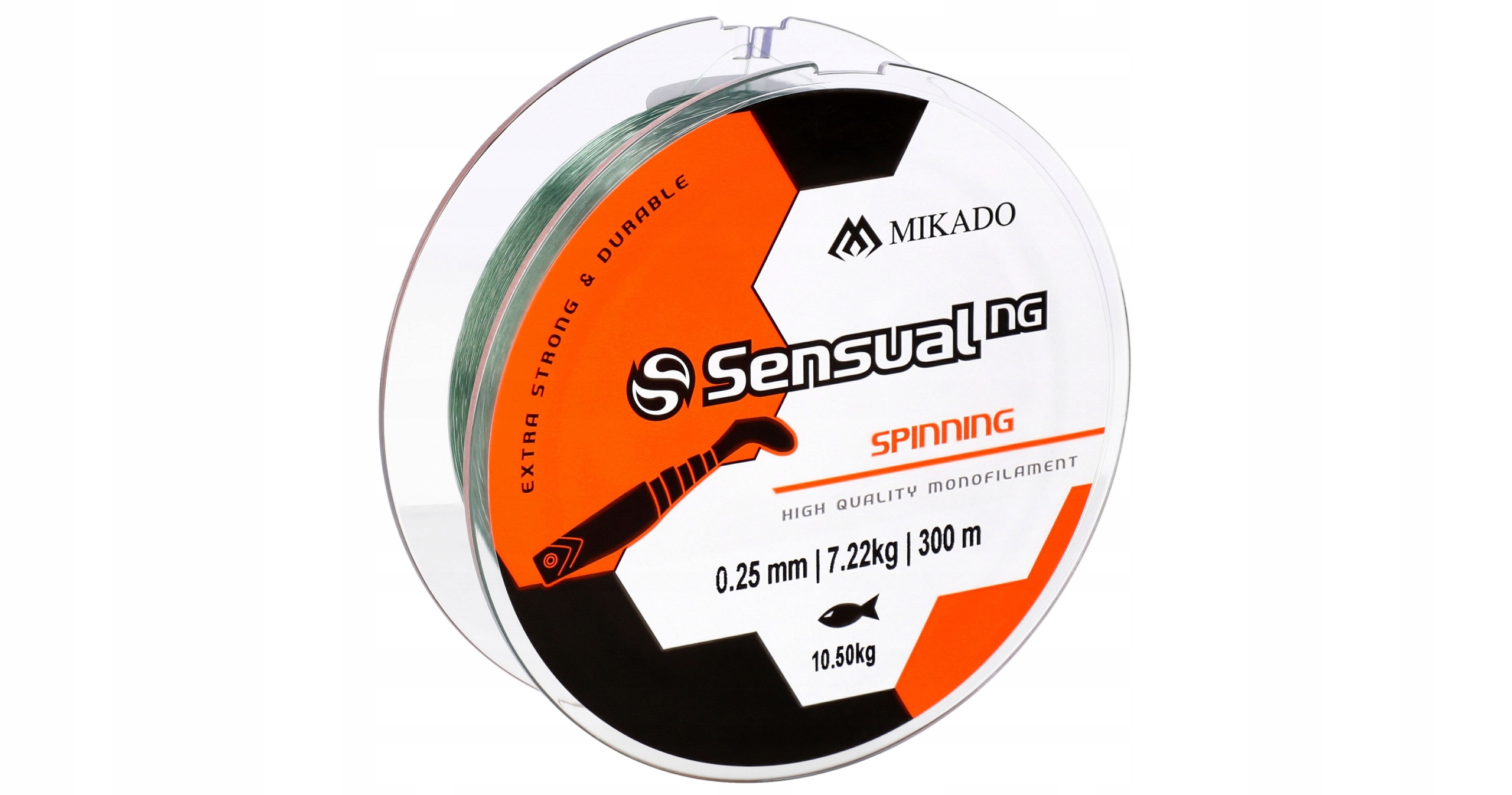 ŻYŁKA - SENSUAL N.G. SPINNING  0.25mm/10.5kg/300m - JASNO ZIELONA - op.1szp.