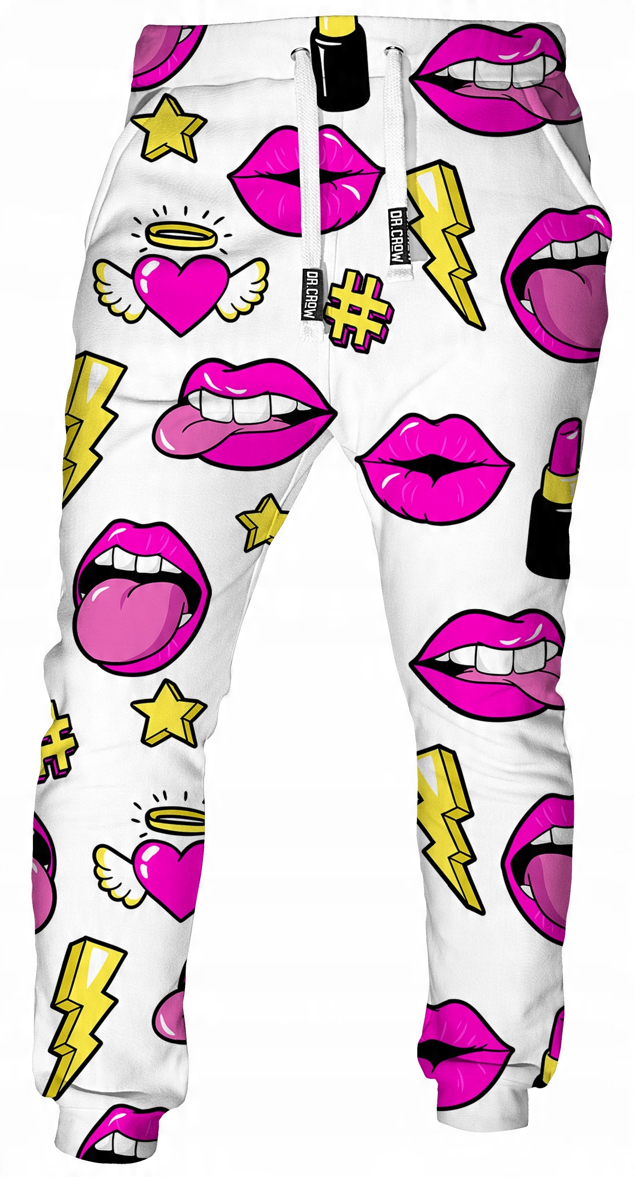 

D Spodnie Dresowe Print Dr.crow Fashion Lips L