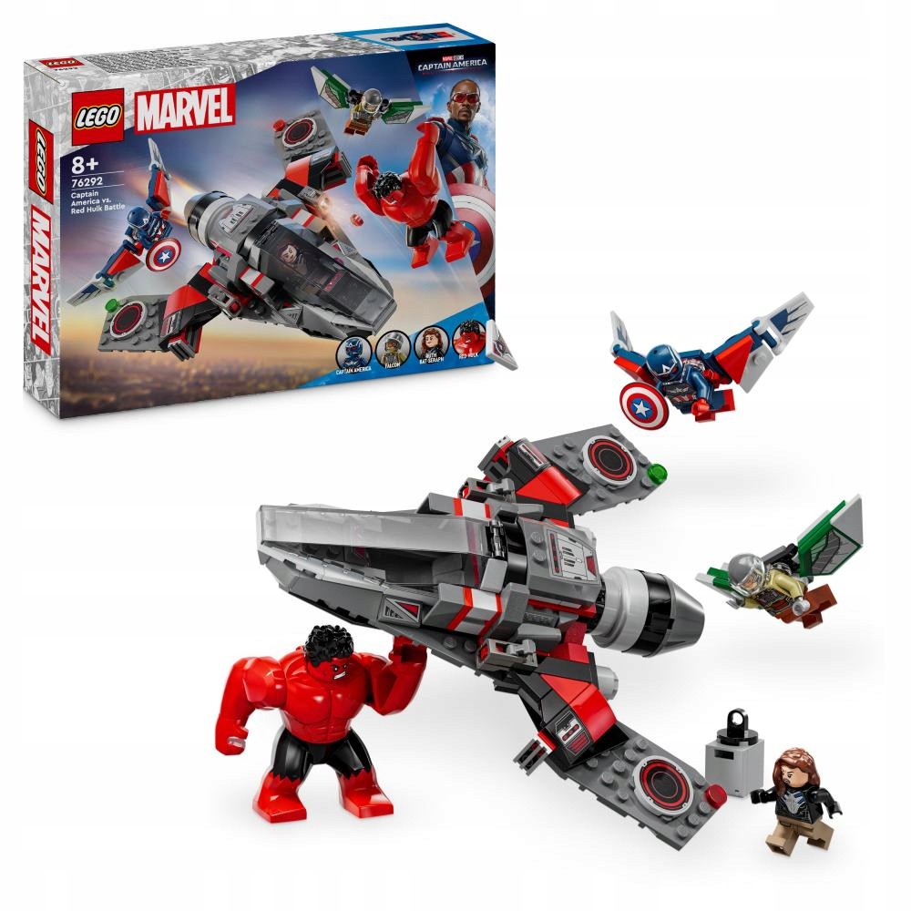 Lego 76292 Marvel Heroes Kapitán Amerika versus Rudý Hulk bitva