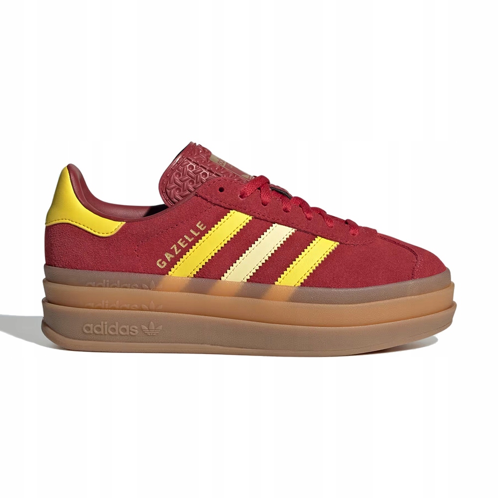 Sportovní obuv adidas Gazelle Bold červená, dámská platforma vel 36