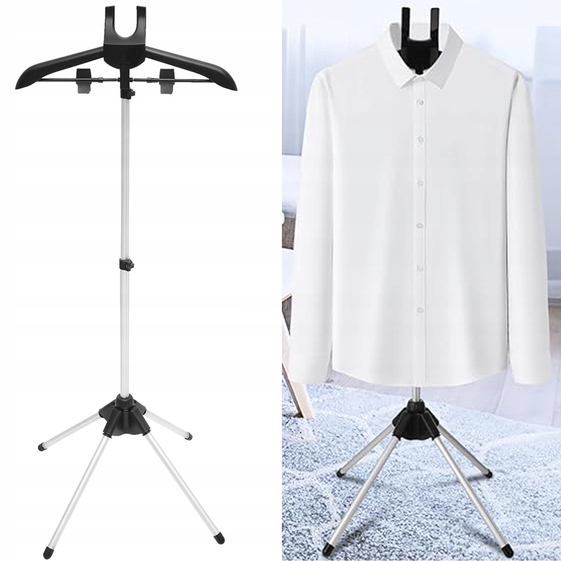 PRZENOŚNY STOJAK NA PAROWNICĘ DO UBRAŃ, SKŁADANY