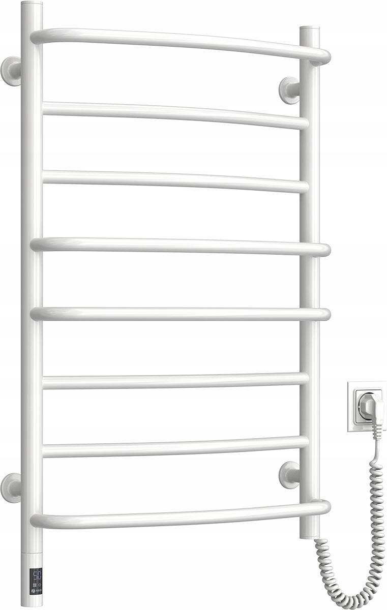 Elektrický kúpeľňový radiátor Omega Sensor 530х800, biely, pravý