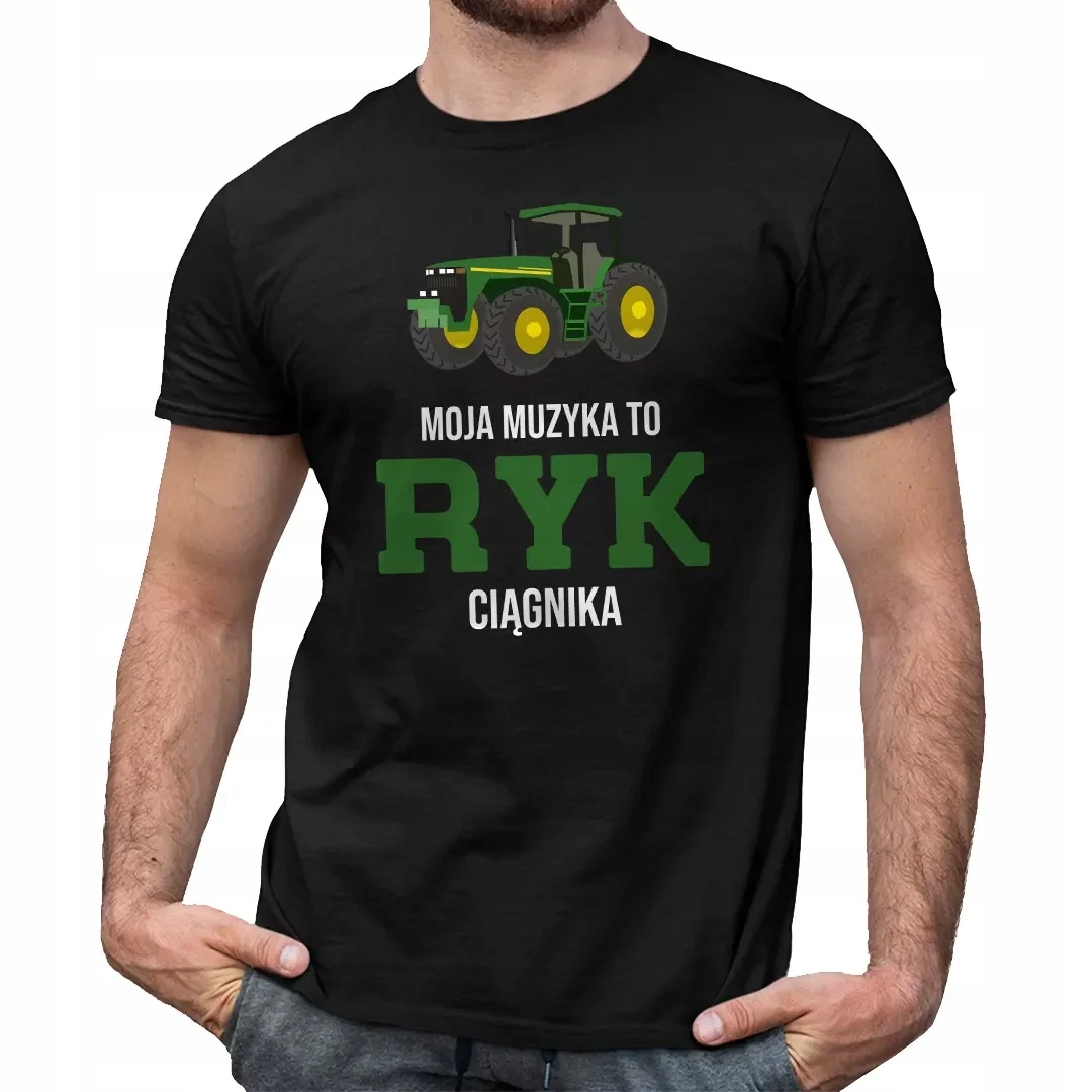 

Dla Rolnika Koszulka Śmieszna ryk ciągnika