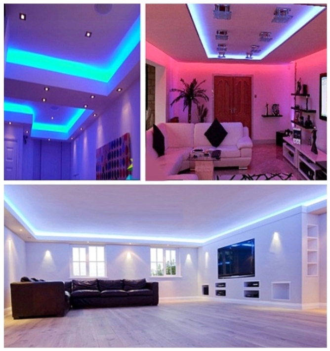 LEDY WODOODPORNE KOLOROWE TAŚMA LED RGB WODOODPORNA 5m Z PILOTEM Moc 5 W