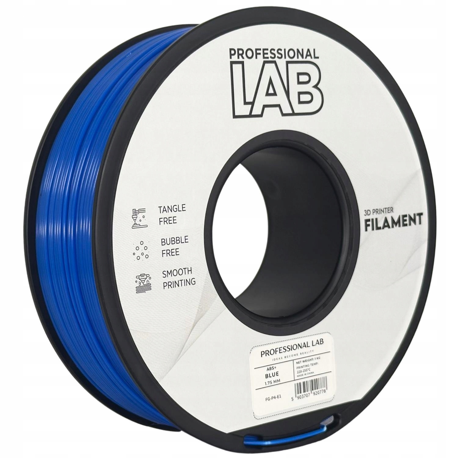 2 x Filament Prof. Lab Abs+ Niebieski Blue 1,75mm 1kg