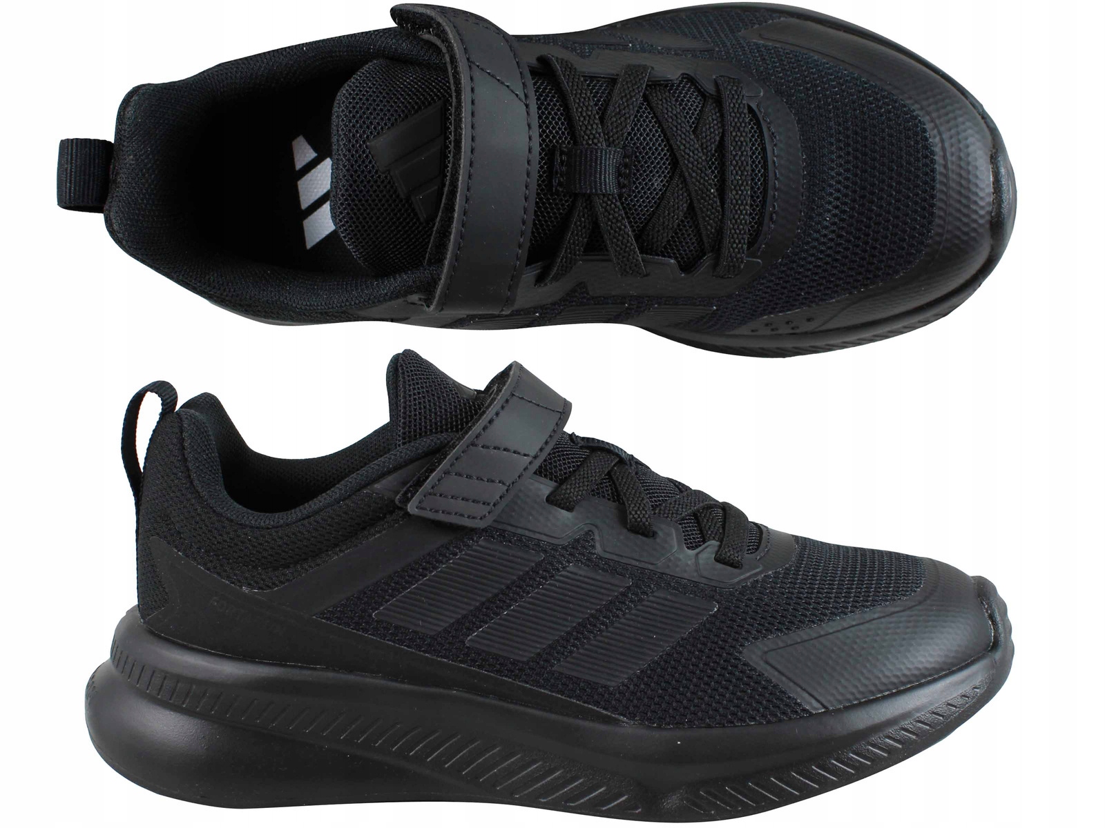 Adidas Fortarun JQ5195 Buty Sportowe Czarne Na Rzep Gumka
