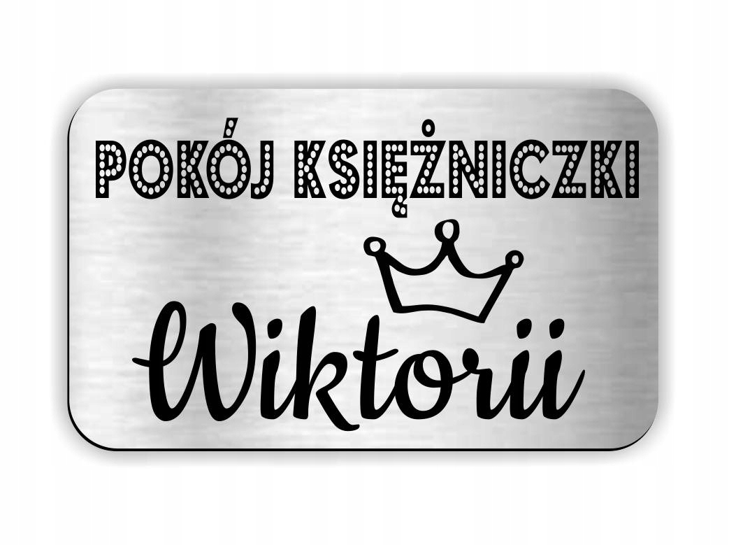 podklejona TABLICZKA NA DRZWI pokoju dziecka imię EAN (GTIN) 5903919096070