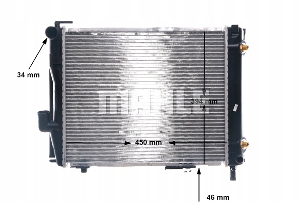 CHŁODNICA SILNIKA WODY MERCEDES 124 A124 124 C124 124 T-MODEL S124 EAN (GTIN) 4057635082556